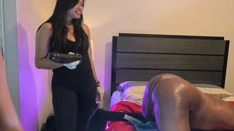 DominaFireOfficial: Dominafire Anal Fisting and Strapon Fucking Slave
