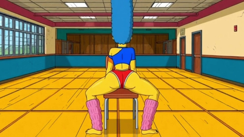 Octopussy Lovers Club: Брудна оргія домогосподарки Місіс Сінпсом зі старими чоловіками на кастингу. Cartoon Parody