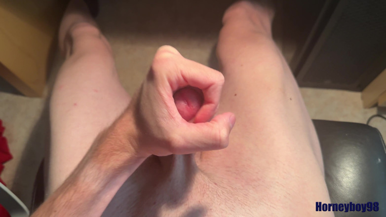 Horneyboy98: Twink in Home Office Wix si scatena e spruzza