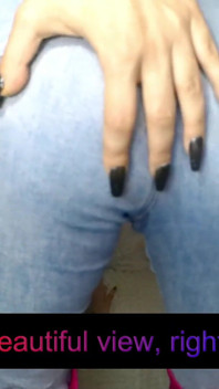 Lady Angela Ass Worship Skinny Jeans