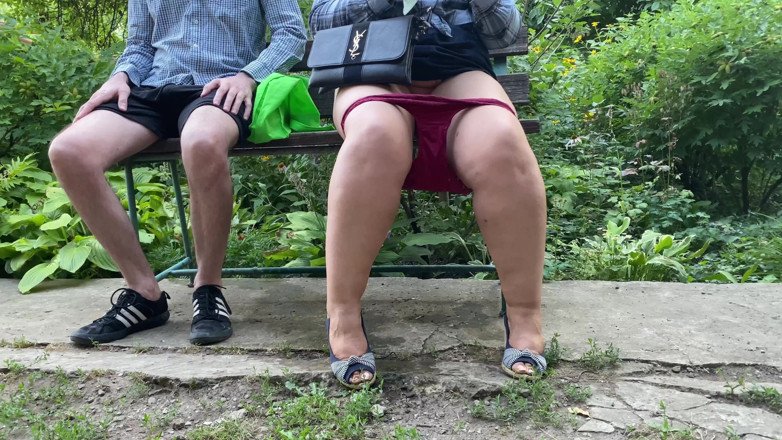 OurFetishLife: MILF unforgettable outdoor piss fountain lets stepson take her dirty...