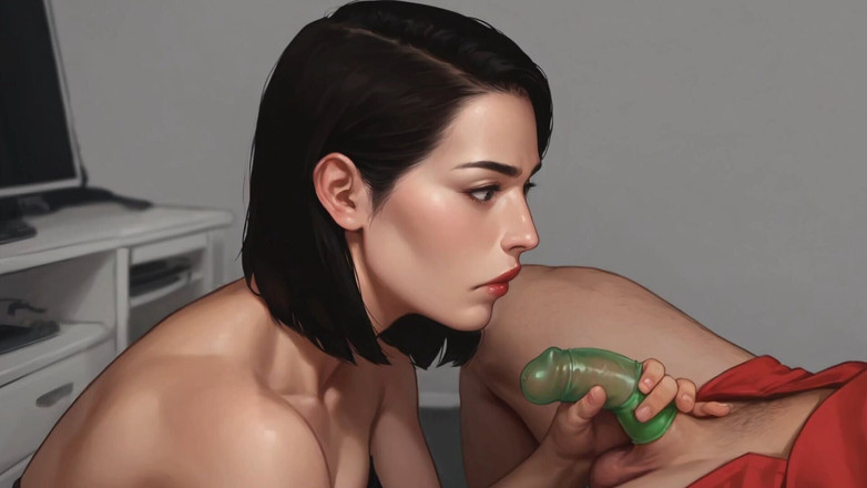 Lana Game plays: Slut Was Sucking a Small Cock with a Condom Then...