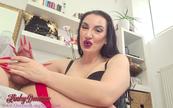 KinkyDomina: Long Nails handjob cumshots tuyển tập 1