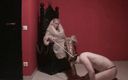 Femdom Austria: Slave must kneel in front of the throne of his...