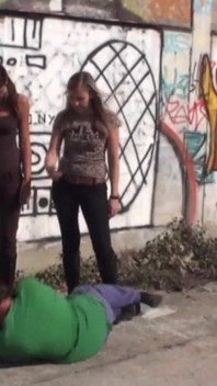 Kicking a Horny Guy in the Street