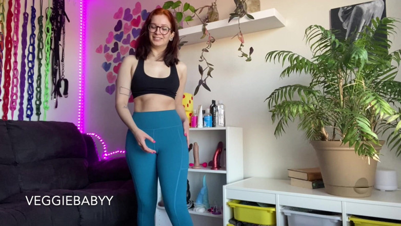 Veggiebabyy: G-string &amp; Leggings JOI W Cum Countdown