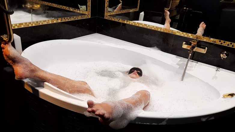 Night Games: What could be better than a bubble bath