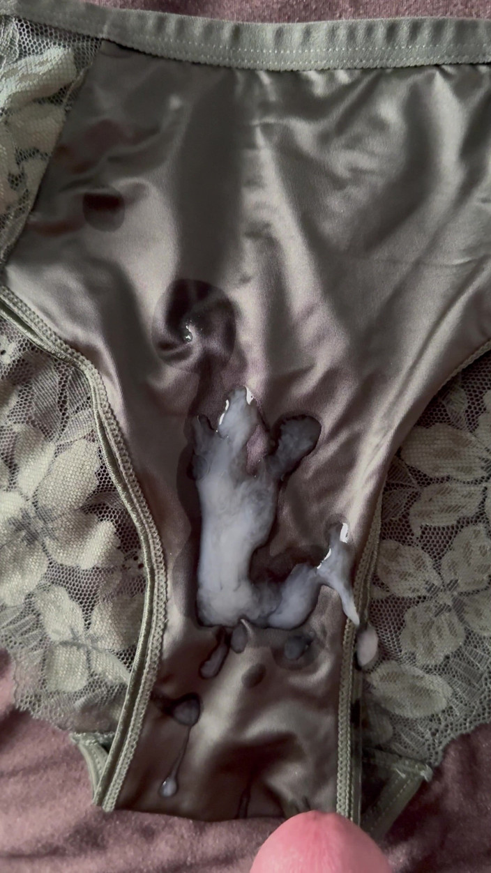 CumDaily: Cum on Wife’s Panties 14