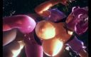 GameslooperSex: Kokoro Maid Showing off Her Huge Boobs - Animation