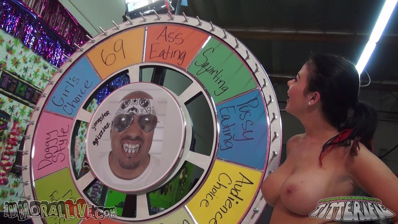 Immoral Live: The beautifully busty brunette Loni Evans showed off her assets