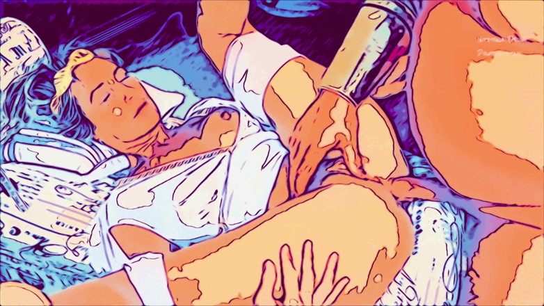 InternalDrive: Ass to mouth machine. Hentai cartoon style