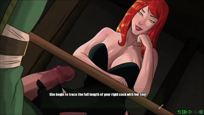 Xr Gamer: Mary jane reibt ihren Fuß an Dooms monsterschwanz in Footjob -...