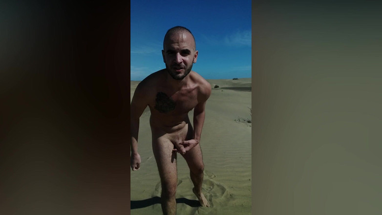 Xisco: Wichsen in den dünen