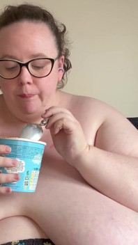 Saturday Night Takeaway Eating BBW SSBBW First Part
