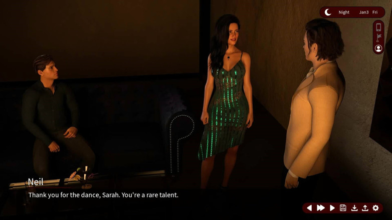 Dirty GamesXxX: Viskningar av lust: man ser sin fru dansa med sin...