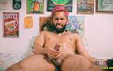 Camilo Brown: Big Uncut Cock Latino Edging with Oil and Automatic Masturbator...