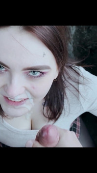 Sh We Were Filming a Blowjob and This Guy Cummed While Peeping!