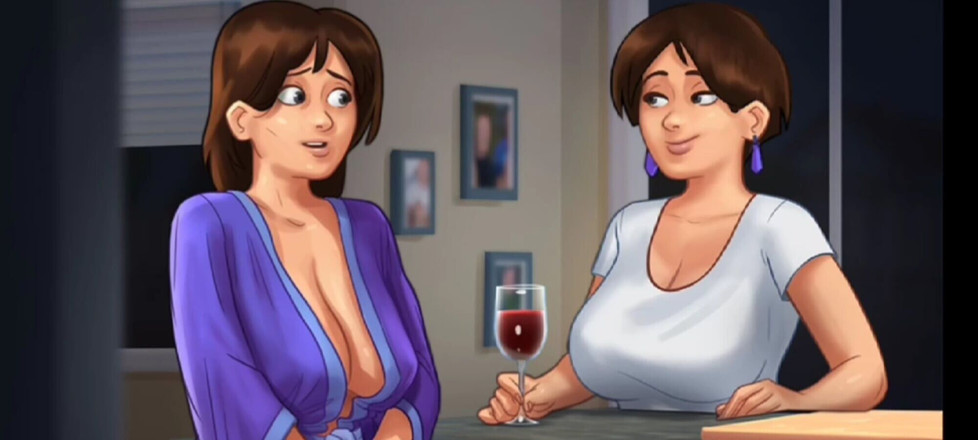 Lana Game plays: Summertime saga #34 - twee milfs perfect