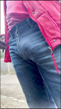 Out Walking Commando and the Monster Inside My Jeans Is Bulging Out