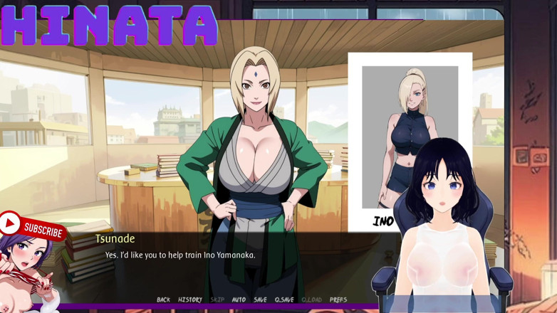 Hinata Queen: Shinbi Secrets del 9. Jag spionerar på Tsunade i hennes Hokage -kontor