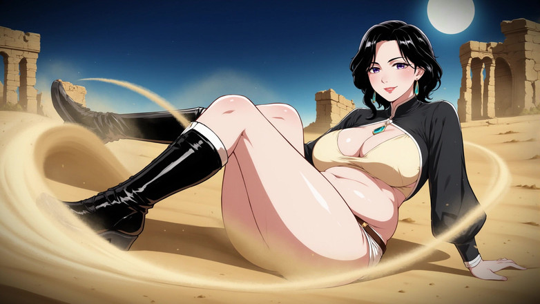 AI Porn: Cartoon Mulheres no Deserto Ai
