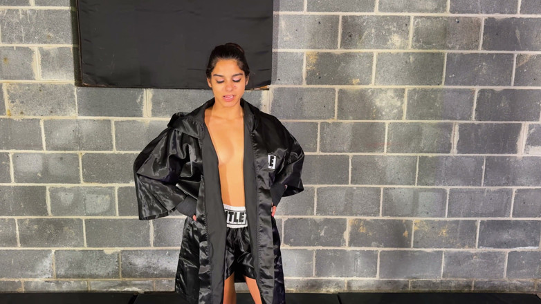 MistyAddams: Topless Boxing with Lora Cross &amp; Misty Addams