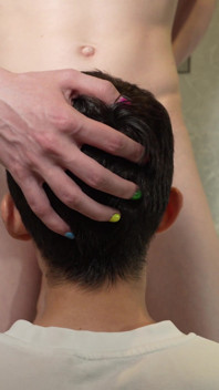 Shaving and Washing Twink's Dick to Suck It