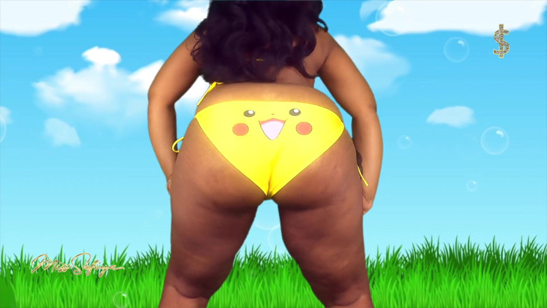 Miss-Safiya: Twerking in my Pikachu bikini
