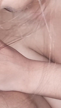 Hijab Girl Soft Boobs Squeeze & Wet Blowjob POV No Face