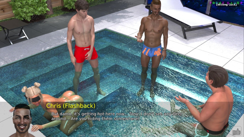 Porny Games: Nach Sofia by Grima Grima - pool party mit Anal Dares,...