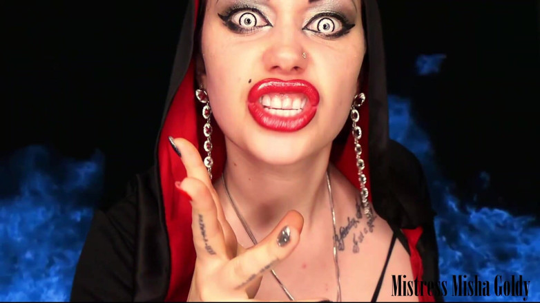 Goddess Misha Goldy: Mesmerizing mindfuck :넌 내게 복종할거야, 내 이름을 말하면 넌 사정할거야