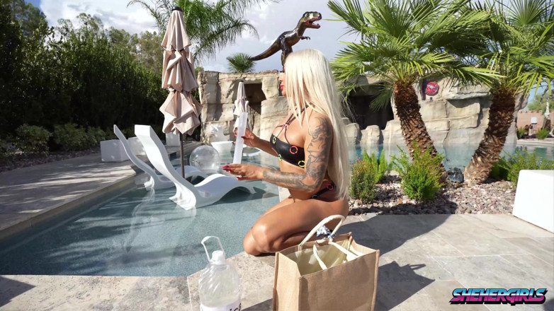 SheHerGirls: The Pool Whisperer. Eva Maxim and Kitana Montana