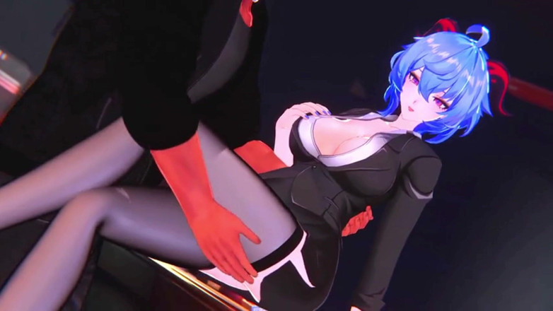 NSFWOtaku: Genshin Impact - Ganyu Late Night Office Pleasure - 3D Hentai Animations