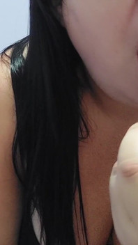 Sucking Cock and Asking to Cum in Her Mouth