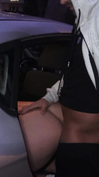 German Blonde Girl Lisa Pick up and Talk to Risky Fuck in Car at Public Place