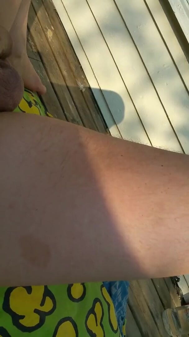 Lov2selfsuck: Tanning My Dick Outdoors