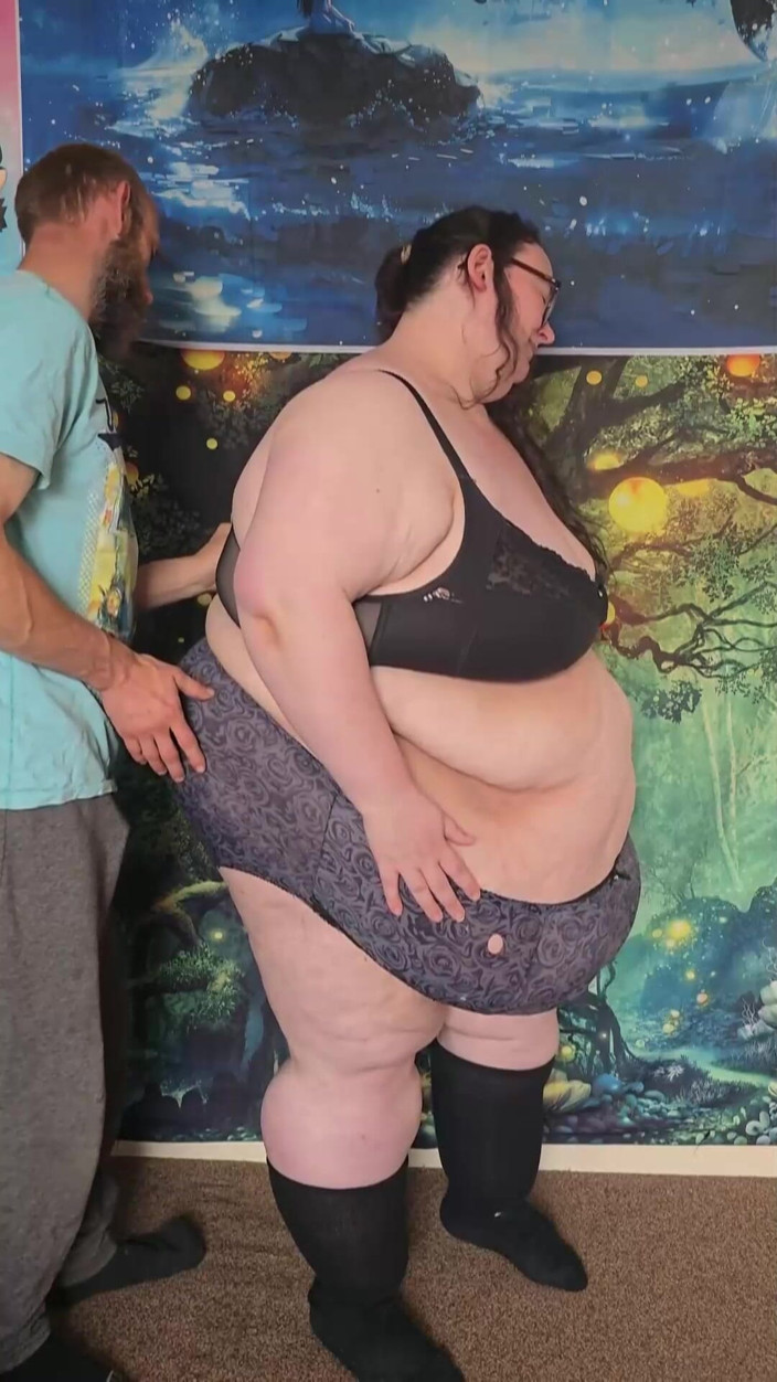 SSBBW Hunter: SSBBW Stripped Down to Underwear Part 1