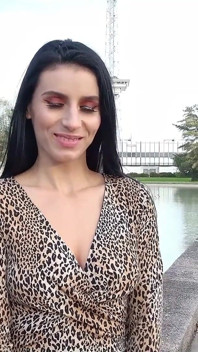 German Scout - Cute teen Nelly talk to fuck at real festival pickup in Berlin