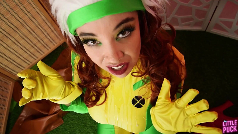 Little Puck: X-men: dolandırıcı yarak boşaltma!! Succubus orta yaşlı seksi kadın