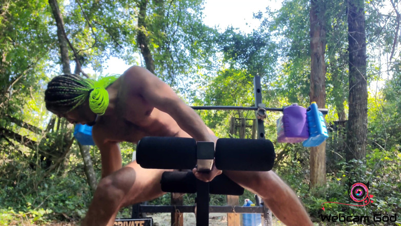 Arthur Eden aka Webcam God: Bench press &amp; dumbbells (4K)