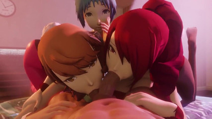Velvixian 3D: Persona 3 FFFM Foursome