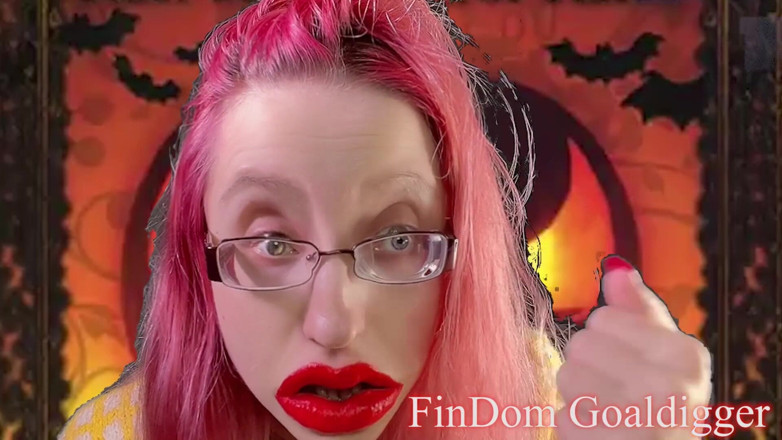 FinDom Goaldigger: Ugly cock transforms into ugly Halloween toy