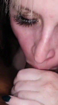 Lilith Vale Throats BBC for an Oral Creampie