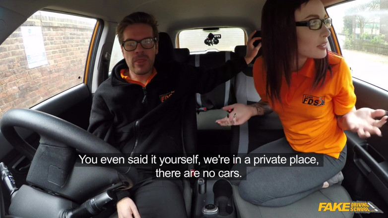 Fake Driving School: Fake Driving School - Wild & Naughty Petite American Chloe Carter Strips...