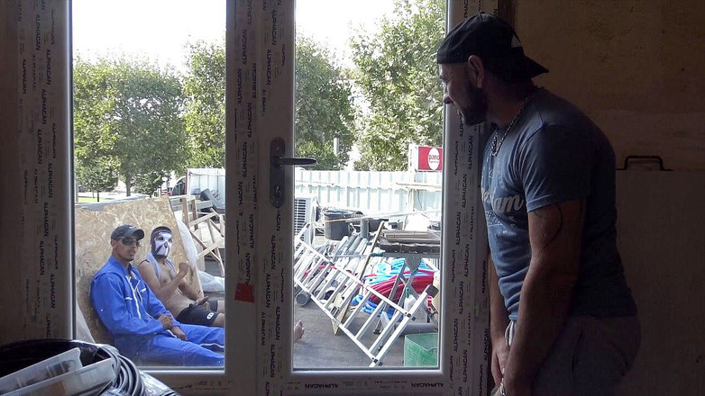 Jess Royan XXX: Dois trabalhadores hetero chupados por um gay na estrada