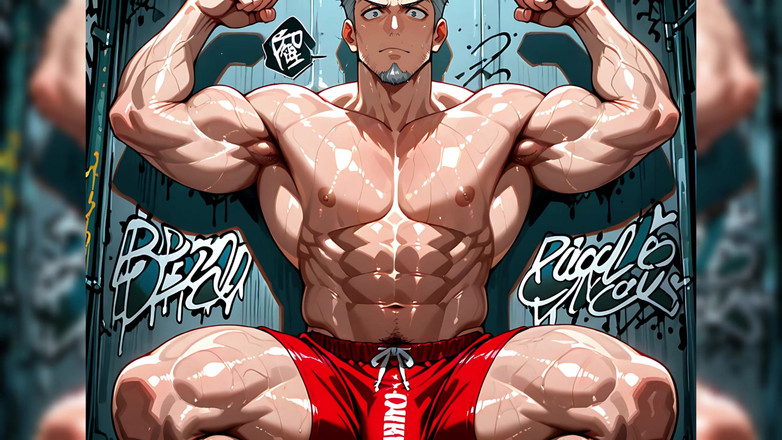 Erotic Man: Ai männer mit riesigen muskeln