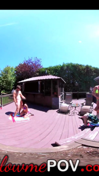 VR couple swapping orgy 4some