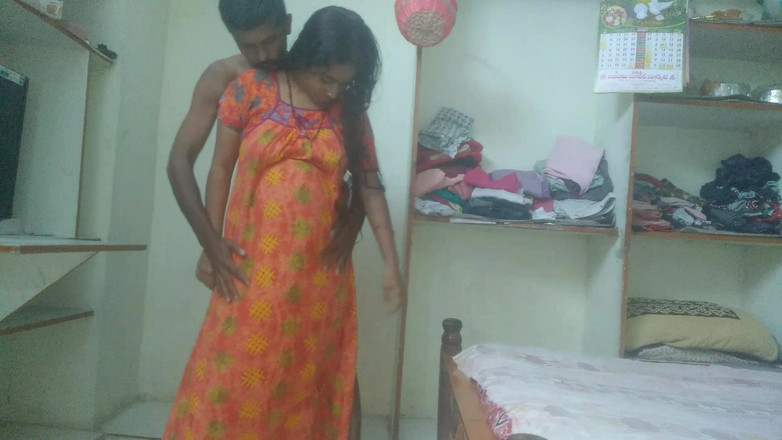 Telugu Couple: Real Indian Wife Desi Style Blowjob in Bedroom