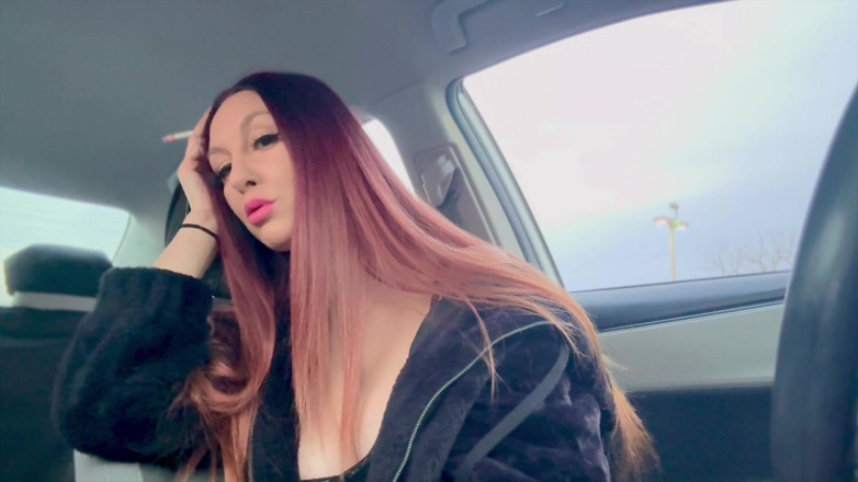 Artemisia Love: Italian Long Hair Big Tits MILF Cigarette Smoking in the...