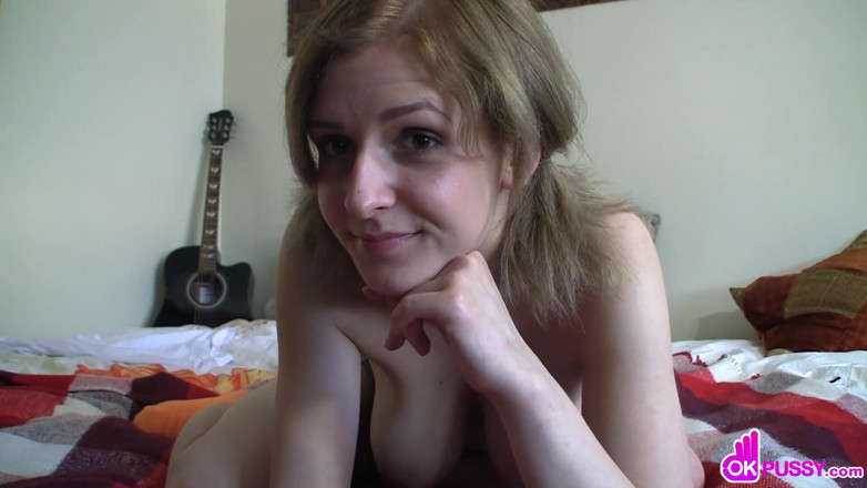 European Classics: Teen with big natural tits strips naked